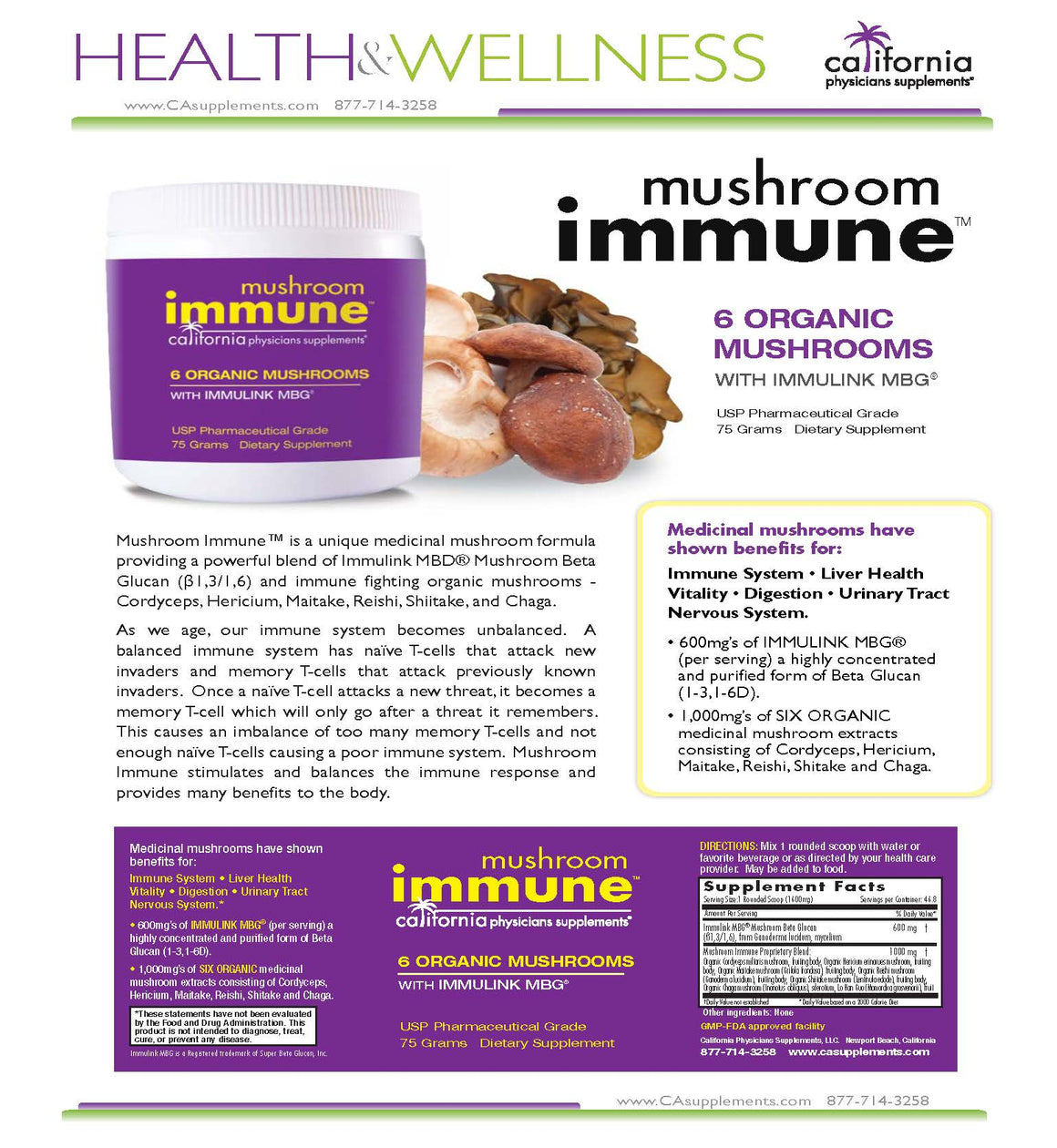 MUSHROOM IMMUNE