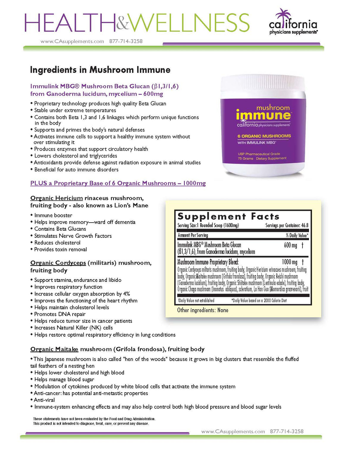MUSHROOM IMMUNE