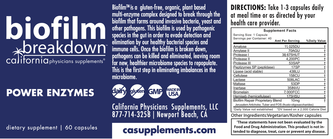 BIOFILM - DIGESTIVE ENZYMES